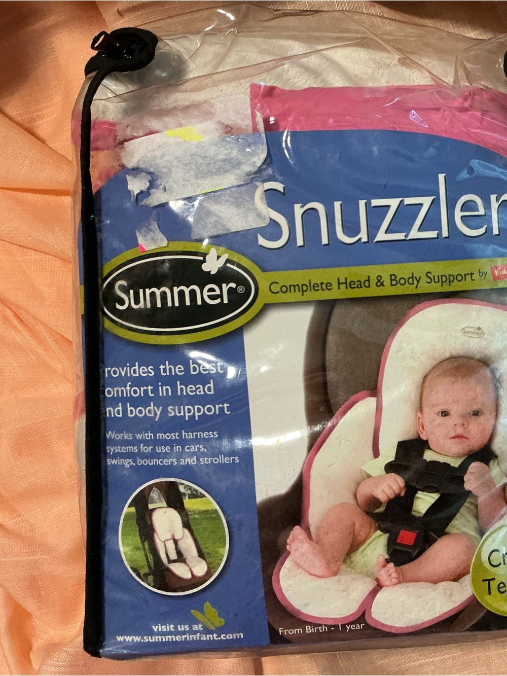 Snuzzler Pink Baby Head & Body Support